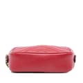 Miniatyrbild 3 av 10: Pre-owned Gucci Mini GG Marmont Matelasse Leather Crossbody Red