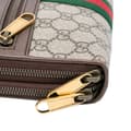 Pikkukuva 10 / 10: Pre-owned Gucci GG Supreme Ophidia Wallet On Chain Brown