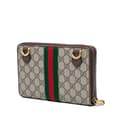 Pikkukuva 2 / 10: Pre-owned Gucci GG Supreme Ophidia Wallet On Chain Brown