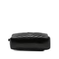 Miniatyrbild 3 av 10: Pre-owned Saint Laurent Cracked Shiny Calfskin Matelasse Tassel Monogram Lou Camera Bag Black