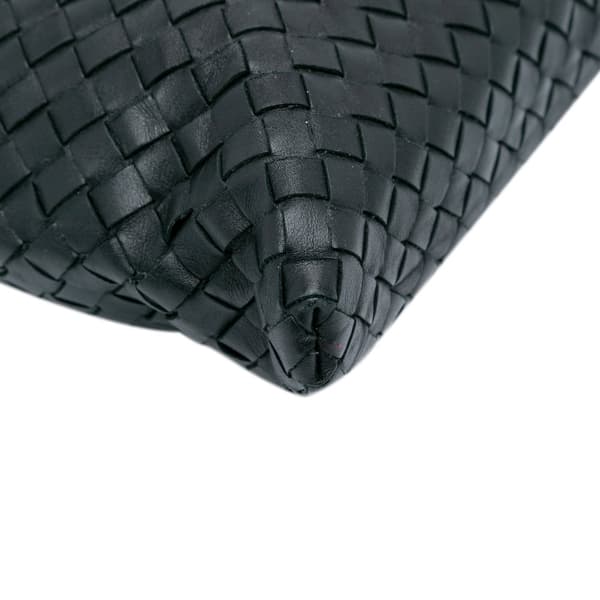 Pre-owned Bottega Veneta Leather Intrecciato Crossbody Black