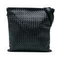 Pikkukuva 1 / 10: Pre-owned Bottega Veneta Leather Intrecciato Crossbody Black