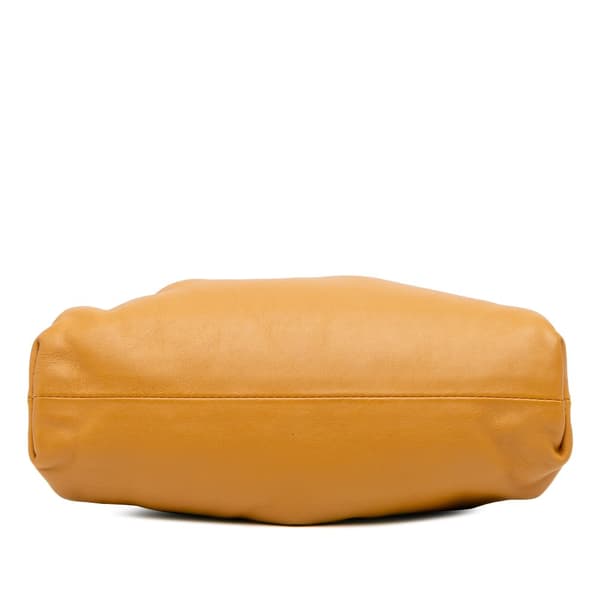 Pre-owned Bottega Veneta Lambskin The Mini Pouch Brown