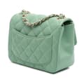 Pikkukuva 2 / 10: Pre-owned Chanel Mini Square Classic Lambskin Single Flap Green