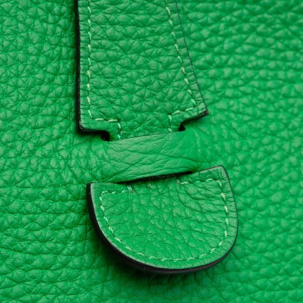 Pre-owned Hermès Clemence Evelyne III 29 Green