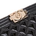 Pikkukuva 6 / 8: Pre-owned Chanel Quilted Patent Boy Box Minaudiere on Chain Black