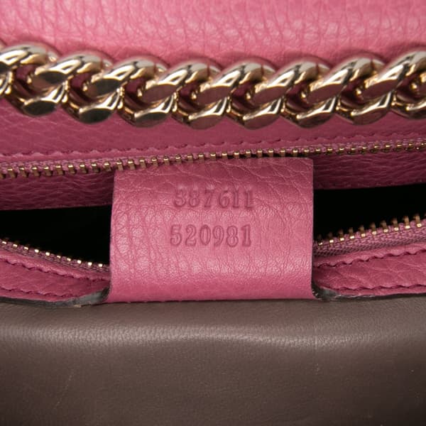 Pre-owned Gucci Medium Leather Miss Bamboo Crossbody Pink