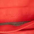Miniatyrbild 5 av 10: Pre-owned Bottega Veneta Mini Nappa Intrecciato Expandable Chain Crossbody Red
