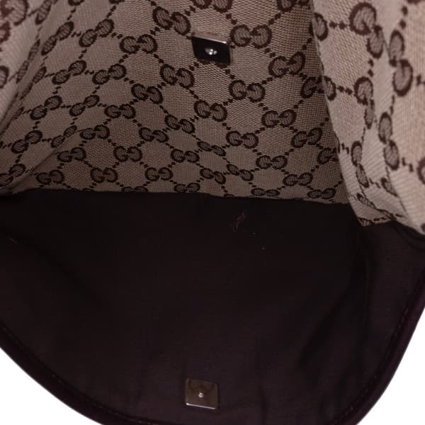 Pre-owned Gucci GG Canvas Crossbody Brown