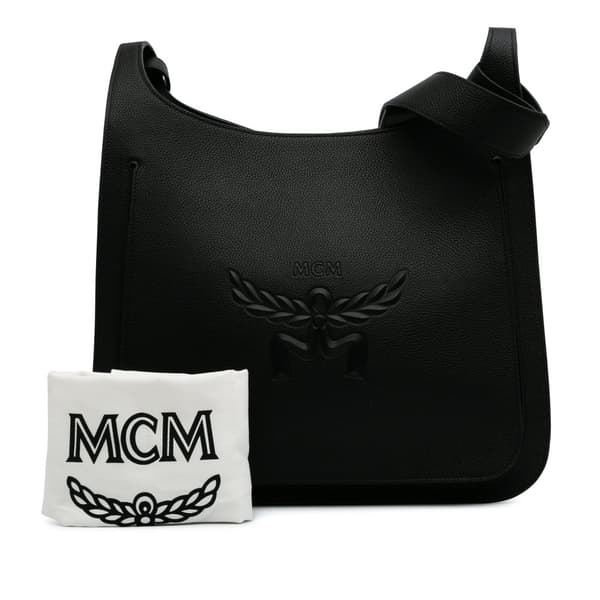 Pre-owned MCM Leather Himmel Crossbody Black