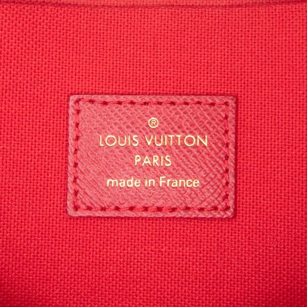 Pre-owned Louis Vuitton Damier Ebene Pochette Felicie Brown