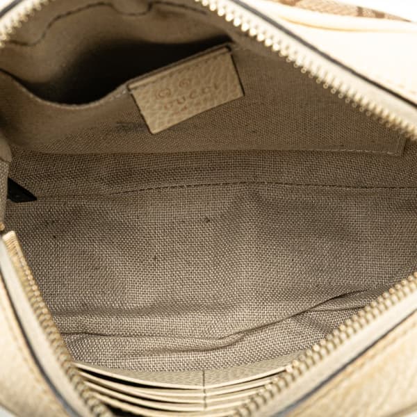 Pre-owned Gucci GG Canvas Bree Crossbody Brown
