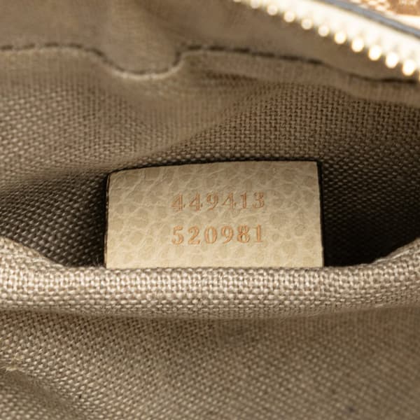 Pre-owned Gucci GG Canvas Bree Crossbody Brown