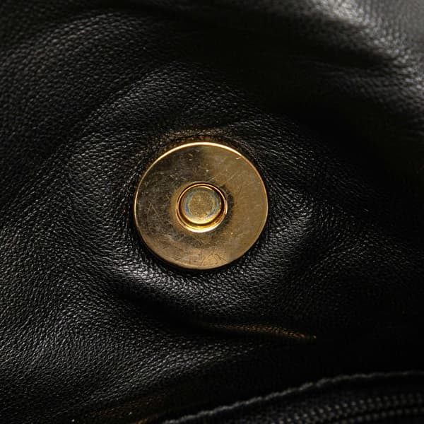 Pre-owned LOEWE Nappa Flamenco Drawstring Crossbody Black