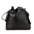 Miniatyrbild 1 av 10: Pre-owned LOEWE Nappa Flamenco Drawstring Crossbody Black