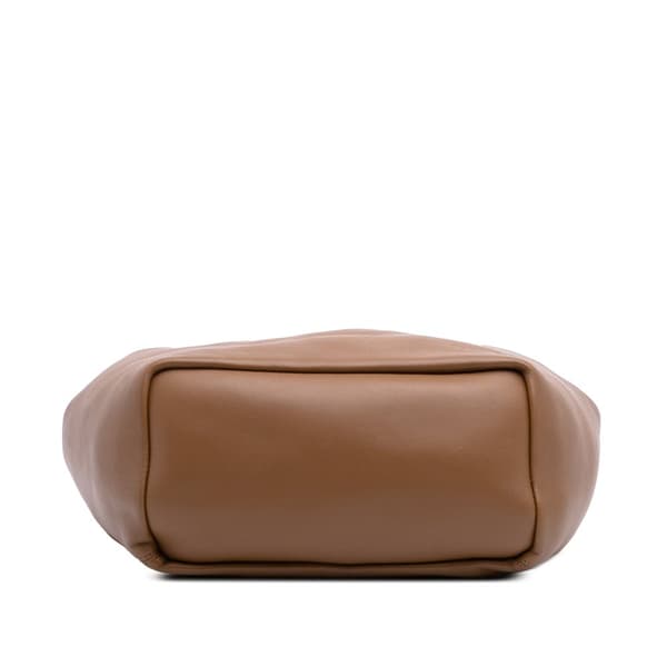 Pre-owned LOEWE Small Mellow Nappa Lambskin Squeeze Bag Brown