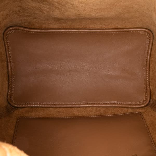 Pre-owned LOEWE Small Mellow Nappa Lambskin Squeeze Bag Brown