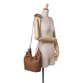 Miniatyrbild 10 av 10: Pre-owned LOEWE Small Mellow Nappa Lambskin Squeeze Bag Brown