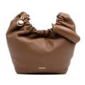 Miniatyrbild 1 av 10: Pre-owned LOEWE Small Mellow Nappa Lambskin Squeeze Bag Brown