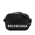 Miniatyrbillede 1 af 10: Pre-owned Balenciaga XS Grained Calfskin Logo Ville Camera Bag Black