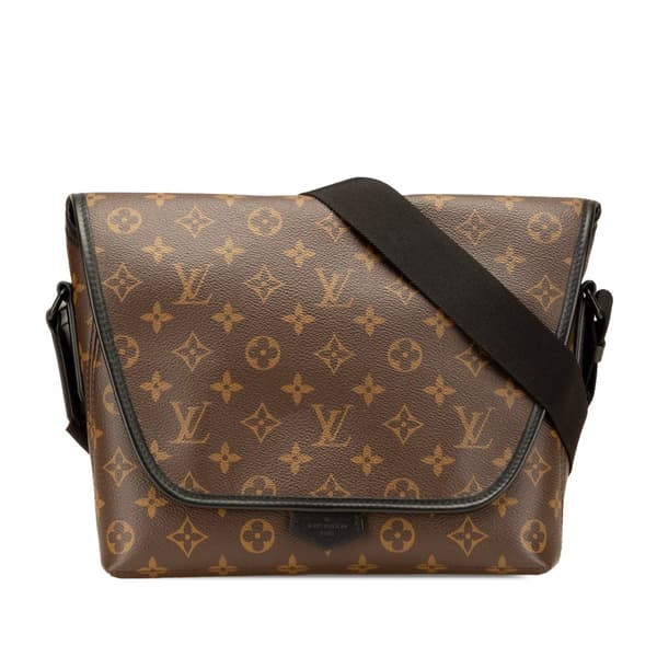Pre-owned Louis Vuitton Monogram Macassar Magnetic Messenger Brown