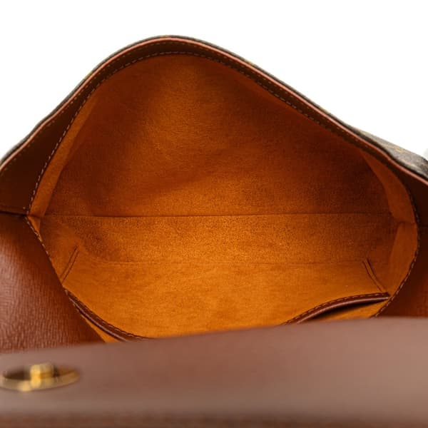 Pre-owned Louis Vuitton Monogram Musette Tango Long Strap Brown