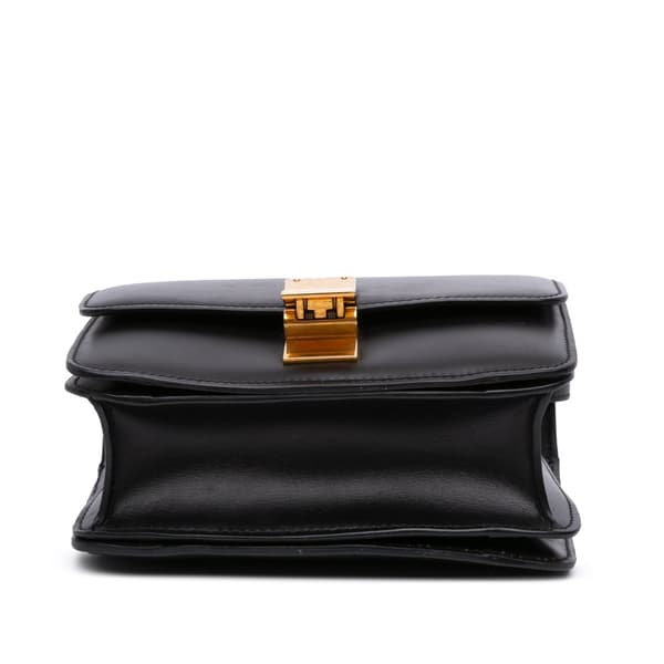 Pre-owned Celine Small Calfskin Classic Box Black