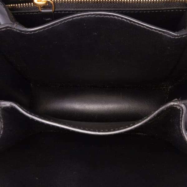 Pre-owned Celine Small Calfskin Classic Box Black