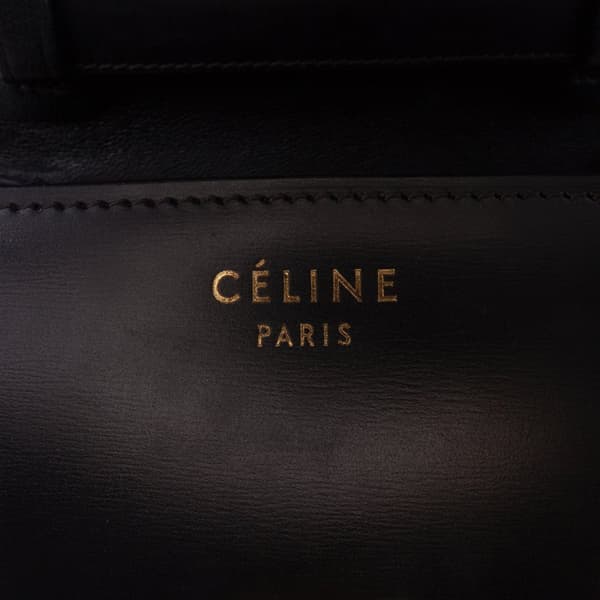 Pre-owned Celine Small Calfskin Classic Box Black
