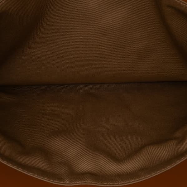 Pre-owned MCM Maxi Visetos Leather Arren Zip Pouch Brown