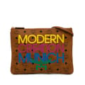 Pikkukuva 1 / 10: Pre-owned MCM Maxi Visetos Leather Arren Zip Pouch Brown
