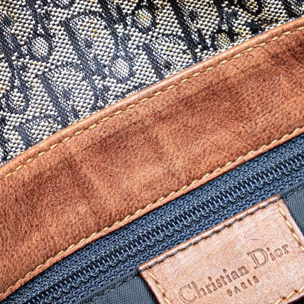 Pre-owned Dior Diorissimo Trotter Canvas Street Chic Crossbody Blue