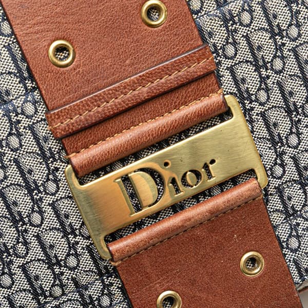 Pre-owned Dior Diorissimo Trotter Canvas Street Chic Crossbody Blue