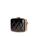 Pikkukuva 2 / 10: Pre-owned Chanel Small Glazed Goatskin Box With Chain Black