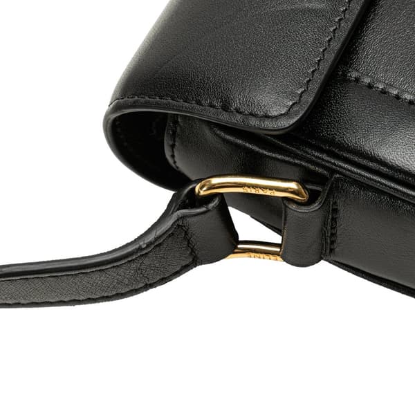 Pre-owned Celine Small Calfskin Besace 16 Crossbody Black