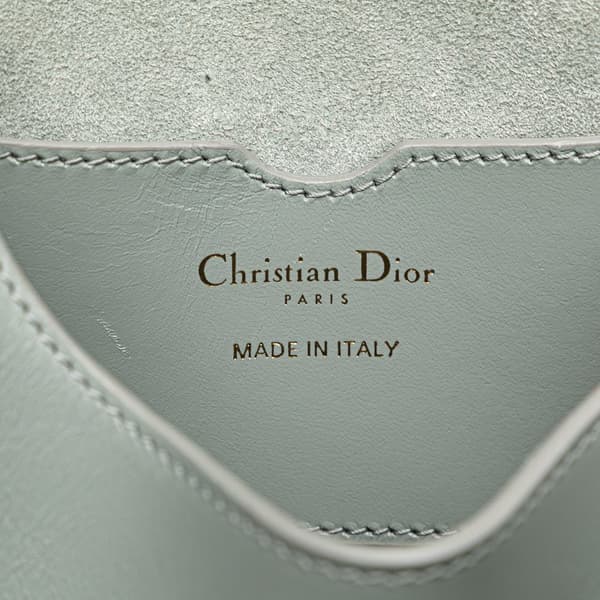 Pre-owned Dior Small Leather Bobby Crossbody Gray