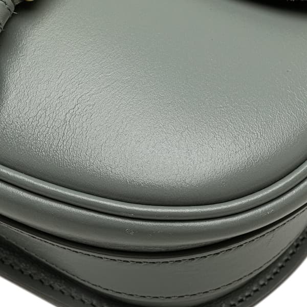Pre-owned Dior Small Leather Bobby Crossbody Gray