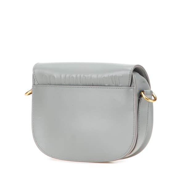 Pre-owned Dior Small Leather Bobby Crossbody Gray