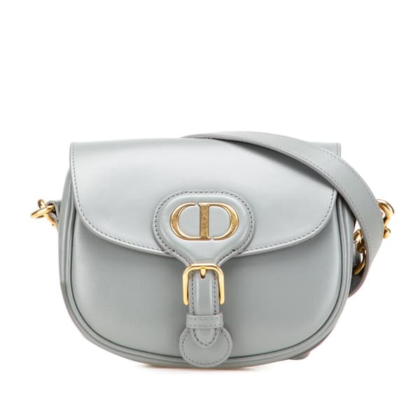 Pre-owned Dior Small Leather Bobby Crossbody Gray