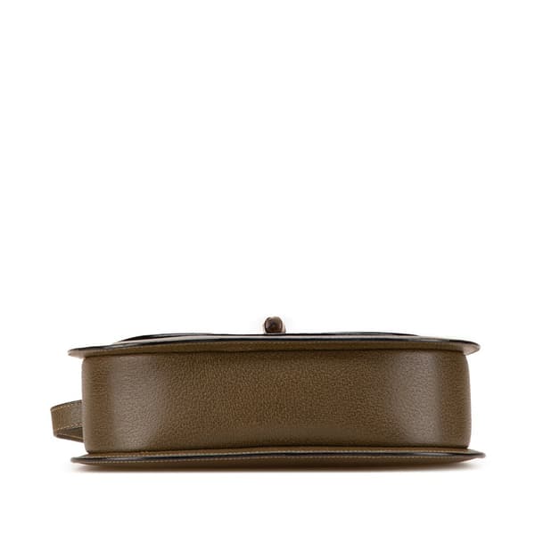 Pre-owned Gucci Leather Bamboo Crossbody Brown