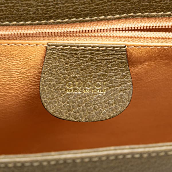 Pre-owned Gucci Leather Bamboo Crossbody Brown