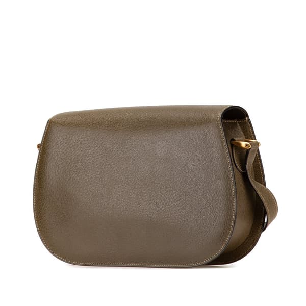 Pre-owned Gucci Leather Bamboo Crossbody Brown