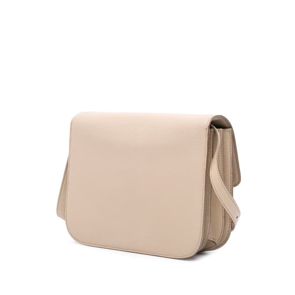 Pre-owned Celine Medium Calfskin Classic Box Brown