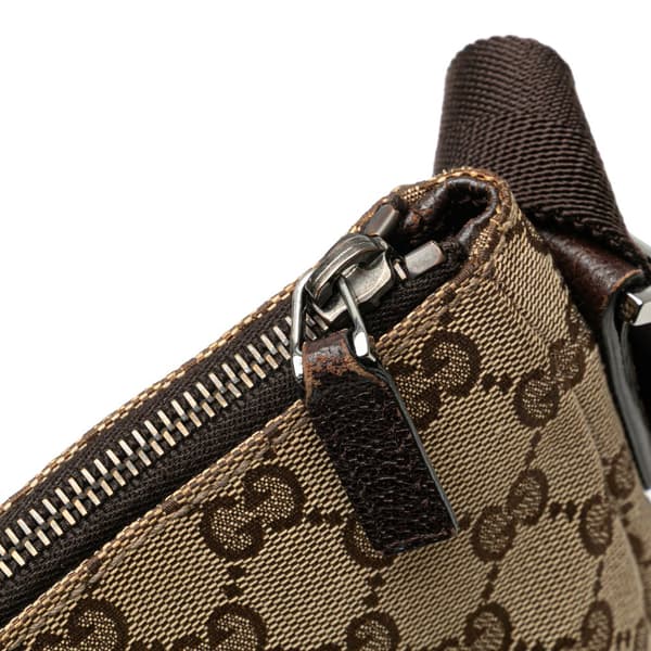 Pre-owned Gucci GG Canvas Crossbody Brown