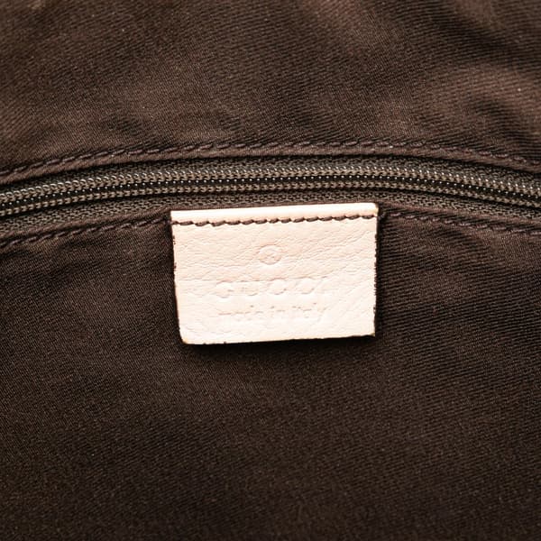Pre-owned Gucci GG Canvas Abbey D Ring Crossbody Brown