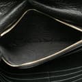 Miniatyrbild 5 av 10: Pre-owned Gucci Interlocking G Dollar Calfskin Wallet on Chain Black