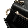 Miniatyrbild 10 av 10: Pre-owned Gucci Interlocking G Dollar Calfskin Wallet on Chain Black