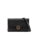 Miniatyrbild 1 av 10: Pre-owned Gucci Interlocking G Dollar Calfskin Wallet on Chain Black