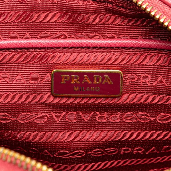 Pre-owned Prada Mini Saffiano Camera Bag Pink