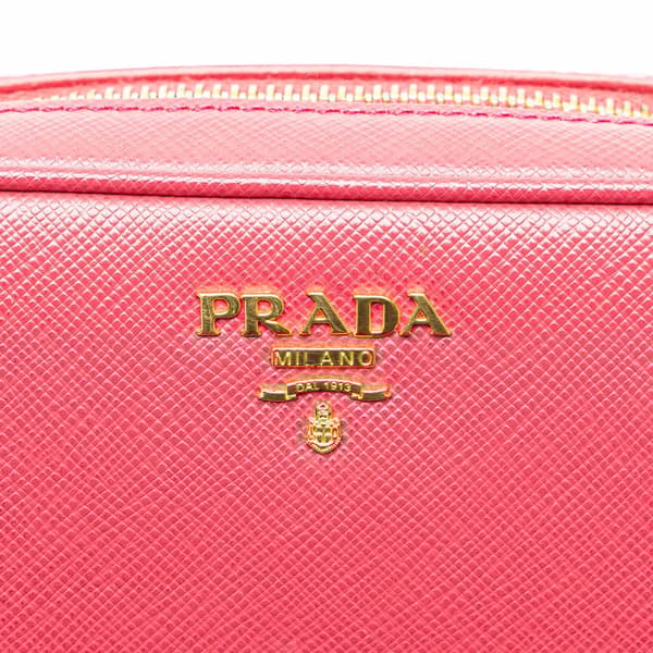 Pre-owned Prada Mini Saffiano Camera Bag Pink